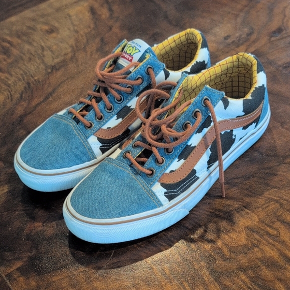 Vans Shoes - Vans Blue and Brown Disney Pixar Sneakers